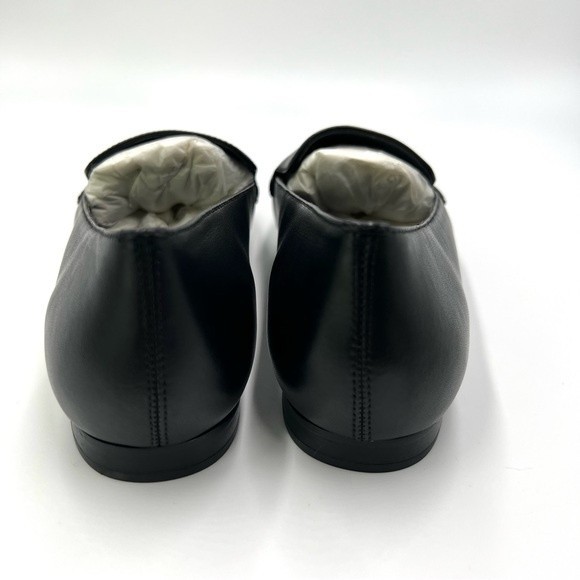 VIA SPIGA Womens Size 34 4 Tigen Black Leather Classic Minimalist Loafers Flats - Picture 8 of 15